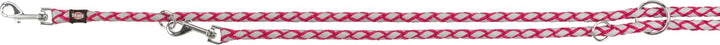 TRIXIE Hundeleine Cavo V-Leine L–XL, 2,00 m ø 18 mm in fuchsia - verstellbare Leine mit reflektieren