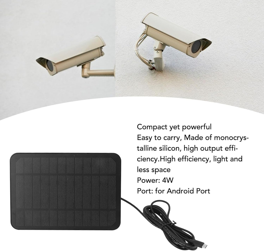 4W 5V Solarpanel Outdoor-Solarladegerät mit 360 Grad Verstellbarer Halterung IP65 Wasserdicht für Bl