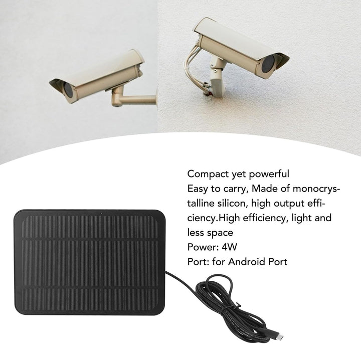 4W 5V Solarpanel Outdoor-Solarladegerät mit 360 Grad Verstellbarer Halterung IP65 Wasserdicht für Bl