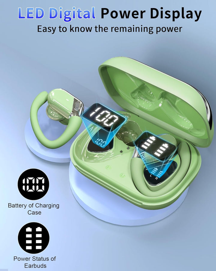 Rolosar 2026 Bluetooth Kopfhörer, Kopfhörer Kabellos Bluetooth 5.4 Sport In Ear Kopfhörer mit 4 ENC