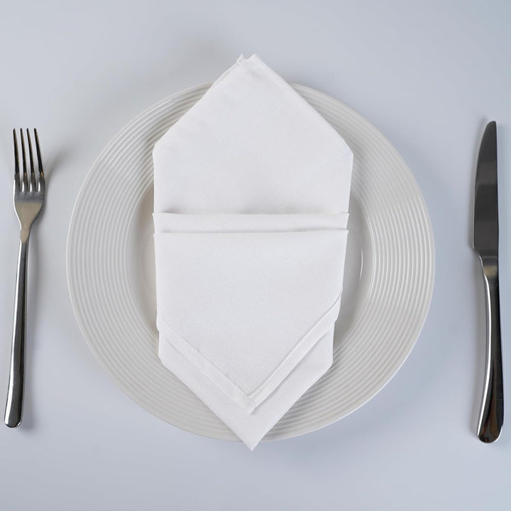 weich Polyester -Leinen gemischt Abendessen Cloth Servietten, 12 Stück (40 x 40 cm), für Veranstaltu