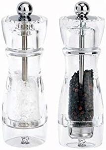 Peugeot 18221 Vittel Pfeffermühle Acryl, 4,9 x 4,9 x 16 cm, transparent Pfeffermühle 16 cm, Pfefferm