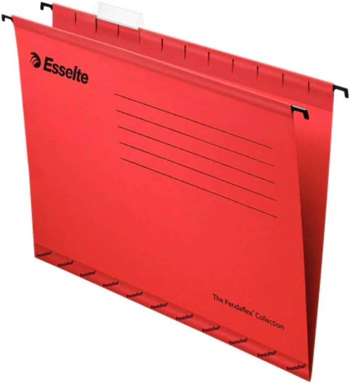 Esselte Pendaflex Hängemappen, Foolscap-Format, 360 × 240 mm, 25 Stück, rot Transparent 360 × 240 mm