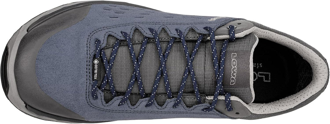 LOWA Halbschuh MALTA GTX LO 42 EU Blau Grau, 42 EU Blau Grau