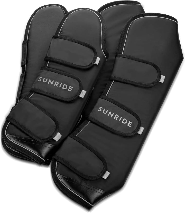 SUNRIDE Transportgamaschen für Pferde (4er Set) - mit reflektierenden Streifen - wasserdicht und atm