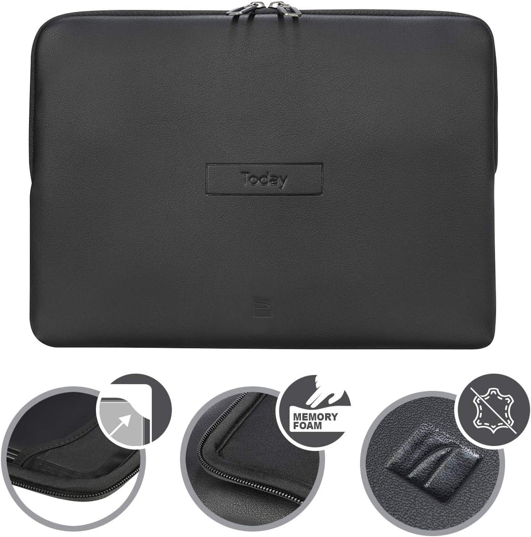 Tucano Today Notebook Sleeve mit Memory Foam schwarz BFTO1516-BK Laptop 15.6 /MacBook Pro 16 Laptop