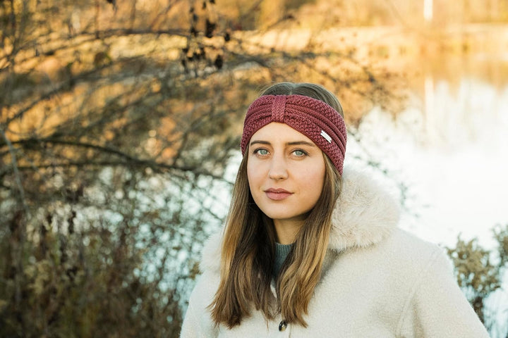Eisglut Damen Stirnband Esmeraldal Merino Made in Germany blush, blush