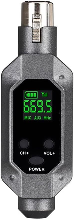 SPORTARC Drahtloser Xlr-Sender und XLR-Empfänger, kabelloser Mikrofon-Audio-Transmitter-Empfänger, d