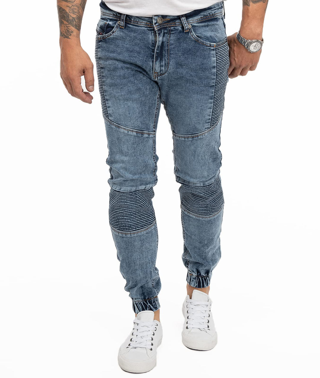 Rock Creek Herren Jeans Hose Tapered Fit M74 29W / 30L Rc-2182-blau, 29W / 30L Rc-2182-blau