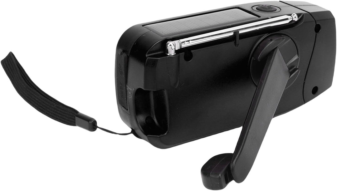 Zerodis 2000-mAh-Solar-Handkurbelradio mit Typ-C-Aufladung, Empfang Lokaler Notwettersendungen für C