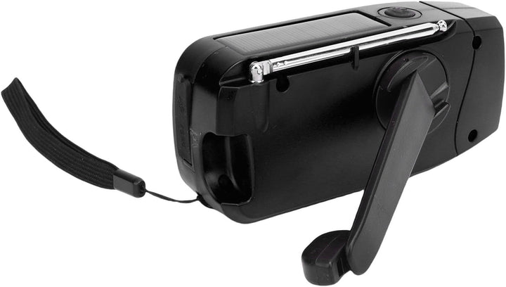 Zerodis 2000-mAh-Solar-Handkurbelradio mit Typ-C-Aufladung, Empfang Lokaler Notwettersendungen für C
