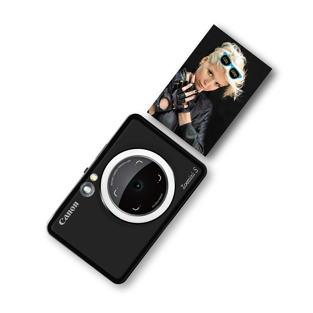 Canon Zoemini S Sofortbildkamera Mini Fotodrucker digital 8 MP (Sucher, Ringblitz/ LED Blitz, Micro