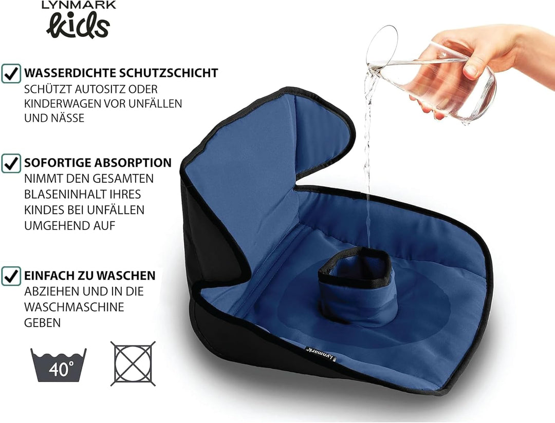 Lynmark® Autositzschutz für Töpfchentraining, Reise-Töpfchen-Abdeckung vor Verschütten, Windelleckag