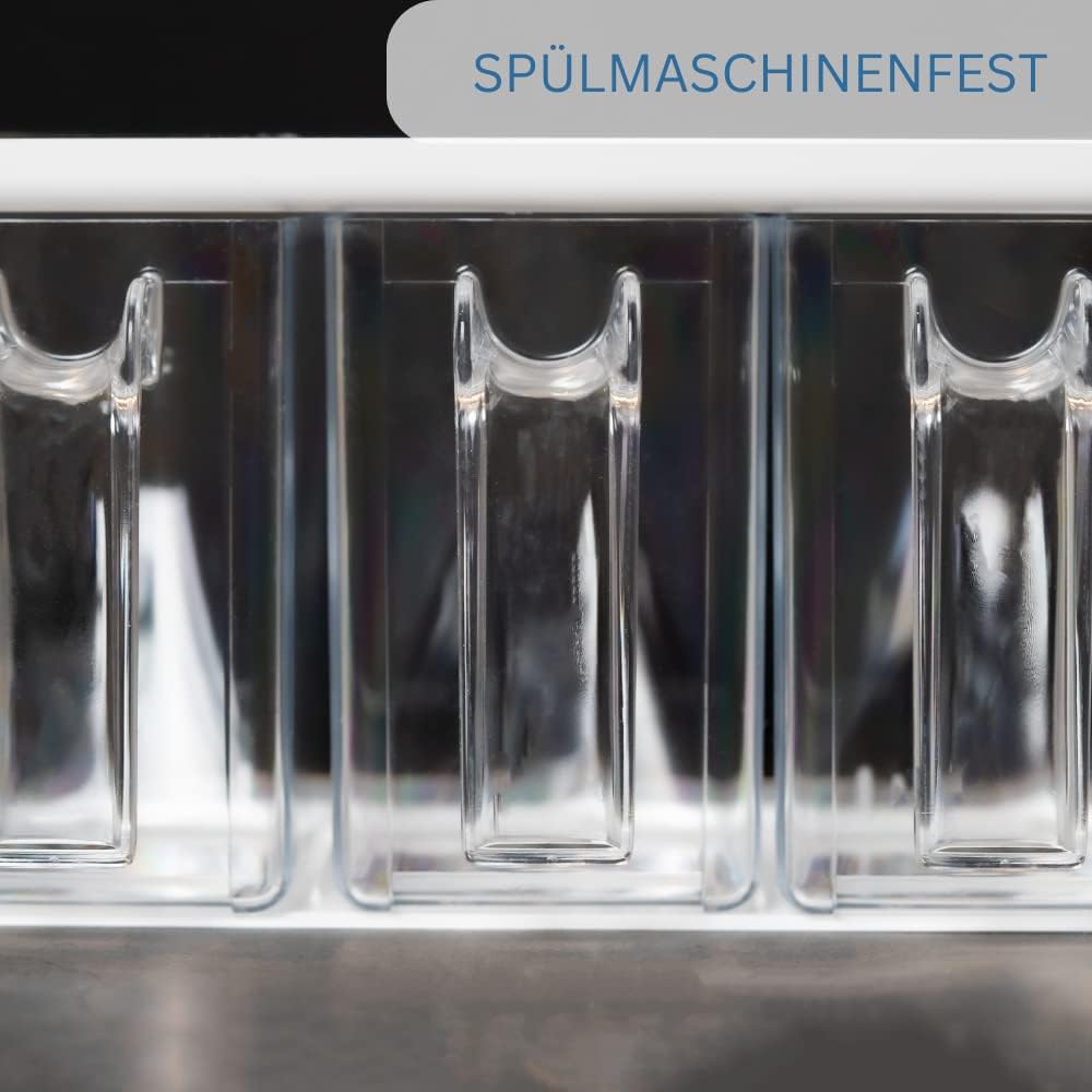 Westmark Schütten-Set, 4tlg., 1 Schüttengehäuse inkl. drei Schütten + 3 Schaufeln, Schütten-Volumen: