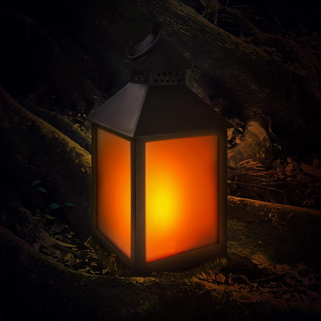 Eaxus® 4er Set LED Laterne für Draussen - Notfallleuchte Blackout. Windlicht mit Flammeneffekt Kerze