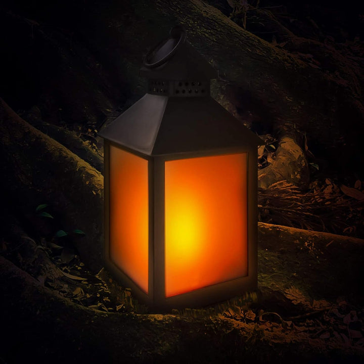 Eaxus® 4er Set LED Laterne für Draussen - Notfallleuchte Blackout. Windlicht mit Flammeneffekt Kerze