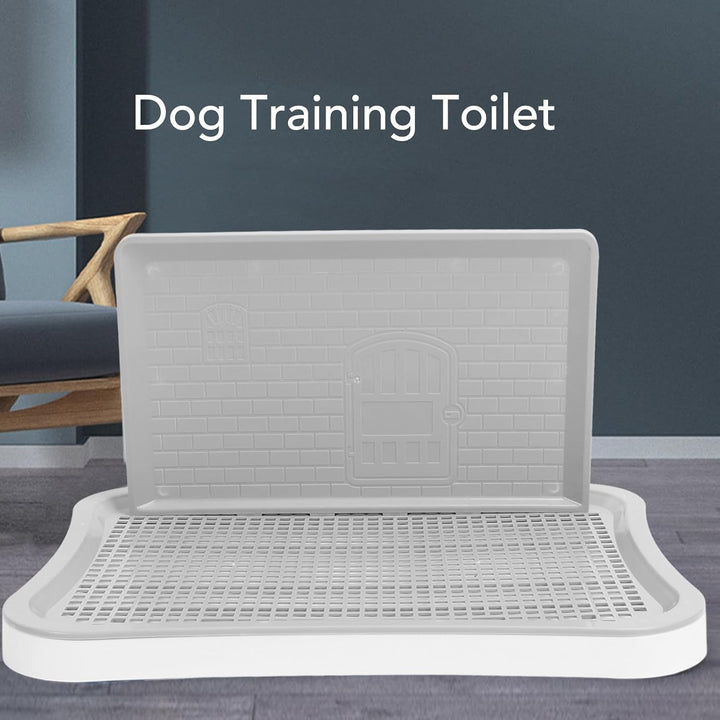 Pet Mesh Training Potty, Abnehmbare Wandsäule, Tragbare Feste Hundetrainingstoilette für Haustiere (