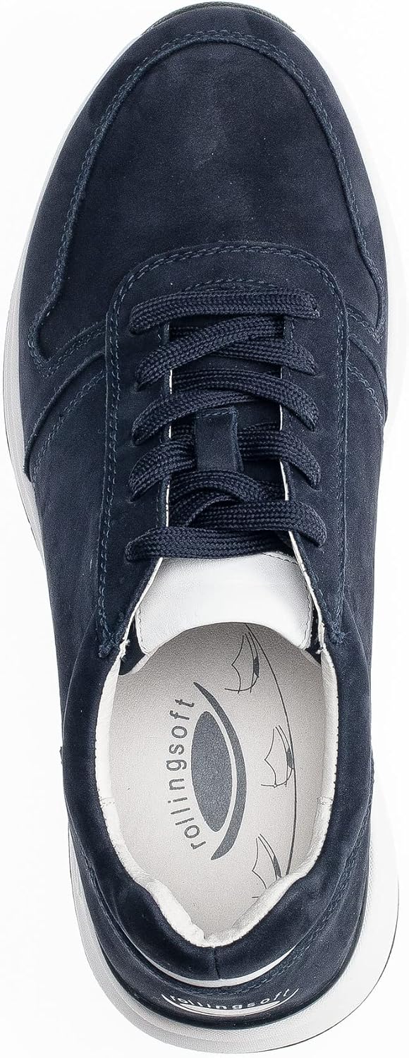 Pius Gabor Herren Sneaker Low, Männer Halbschuhe,Wechselfussbett 45 Blau Blue White, 45 Blau Blue Wh