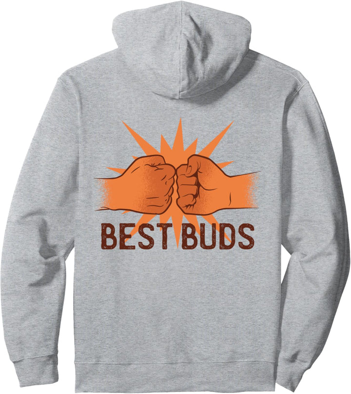 Backprint Beste Kumpels bester Freund Pullover Hoodie