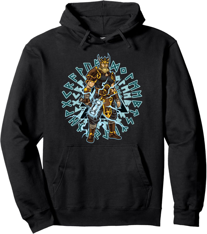 Donnergott Thor - Wikinger Krieger - Nordische Mythologie Pullover Hoodie