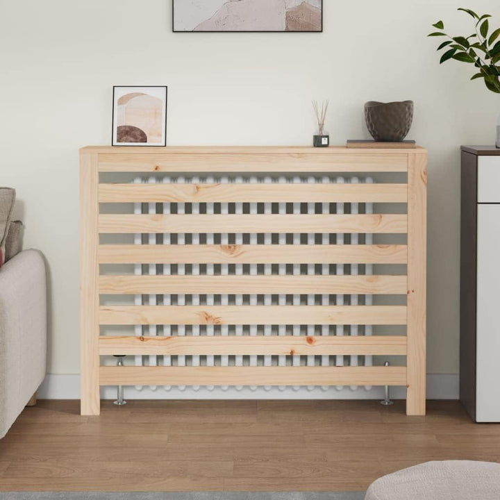 puraday Heizkörperverkleidung 108,5x19x84 cm mit Horizontalen Latten Heizkörper Abdeckung Modernes D