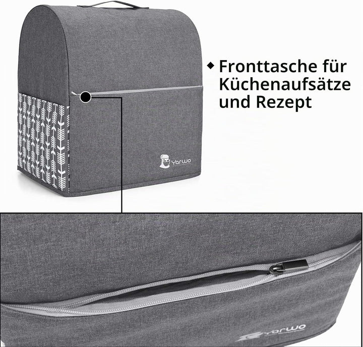 Yarwo Abdeckung Kompatibel mit Kichenaid Küchenmaschine, Staubschutz Abdeckhaube mit Oberem Griff un