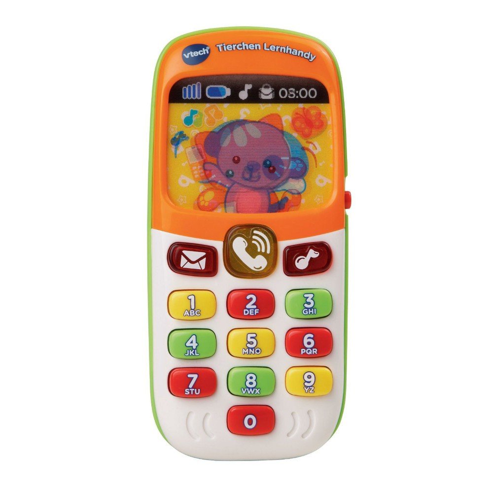 VTech Tierchen Lernhandy – Lerntelefon für Kinder 9-36 Monate