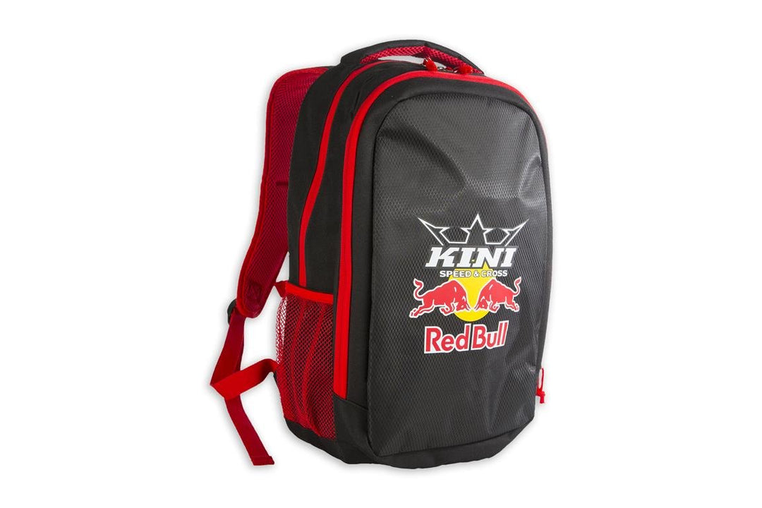 Kini Red Bull MX Racing Rucksack, Freizeitrucksack mit Laptopfach, RB Sportrucksack Schwarz/Rot, Sch