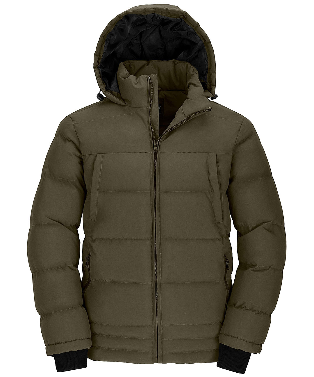 Wantdo Herren Winter Warme Jacke Wasserabweisend Outdoor Jacke Gesteppte Parka Baumwolle Polsterung