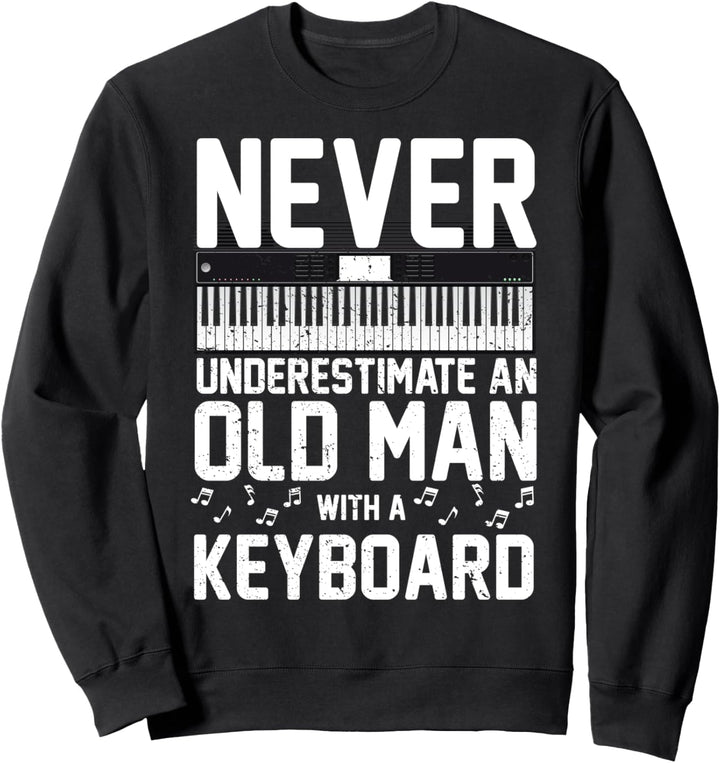 Keyboard Synthesizer Keyboarder Alter Mann | lustiger Spruch Sweatshirt