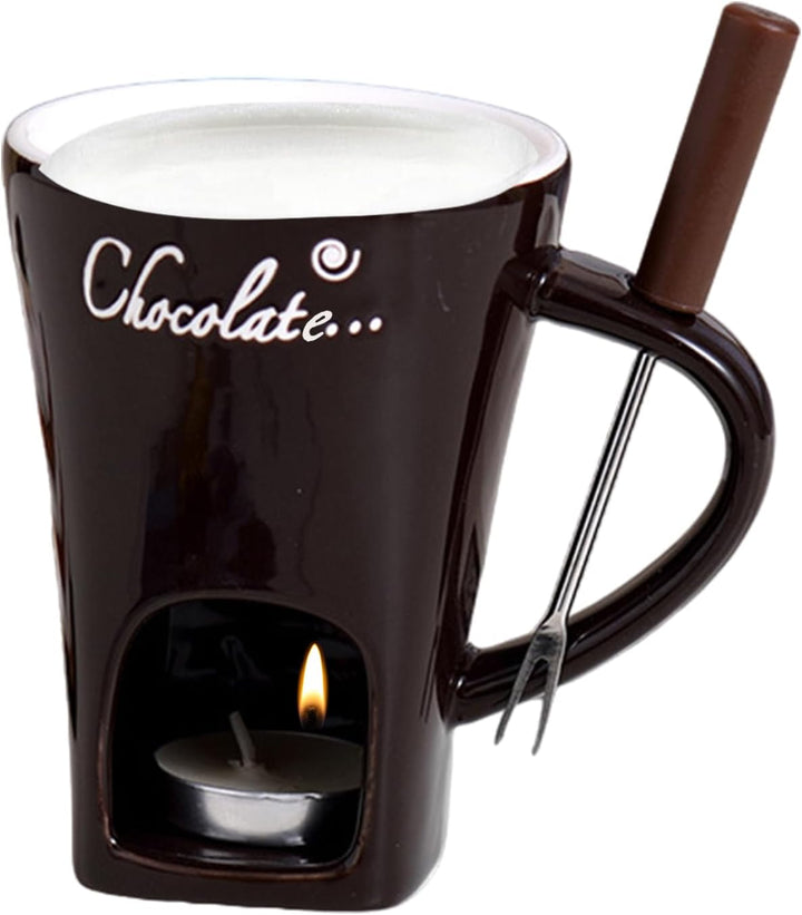 Generisch Schokoladenfondue Tasse | Schokoladenschmelzbecher | Hochwertige Pralinen schmelzende Kera