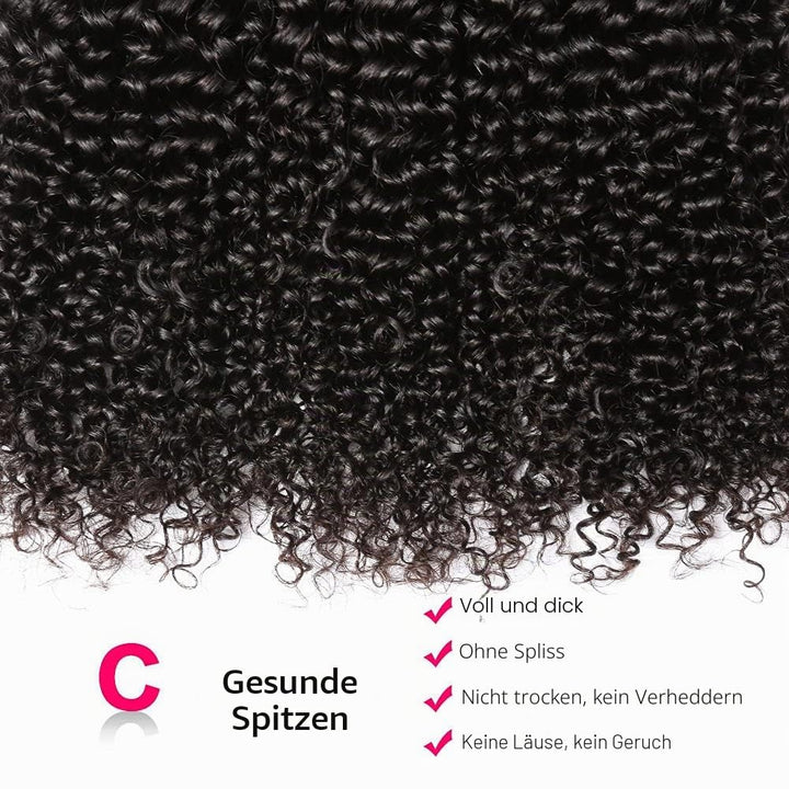 10A Brazilian Hair 3 Bundles Curly Human Hair Bundles 12 14 16 Brasilianische Haare Kinky Curly Huma