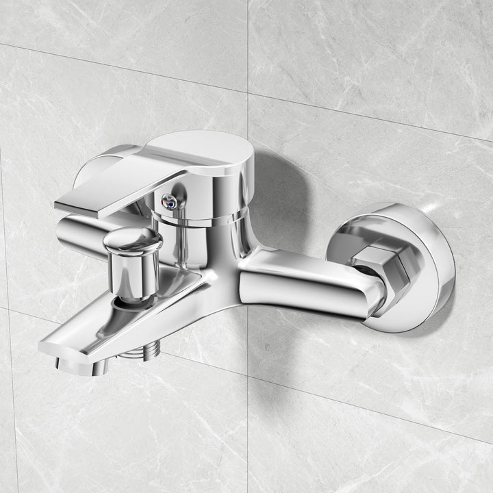 LADOKEE Badewannenarmatur, Wasserhahn Badewanne mit G1/2"-Anschluss, Einhebel Mischbatterie Badewann