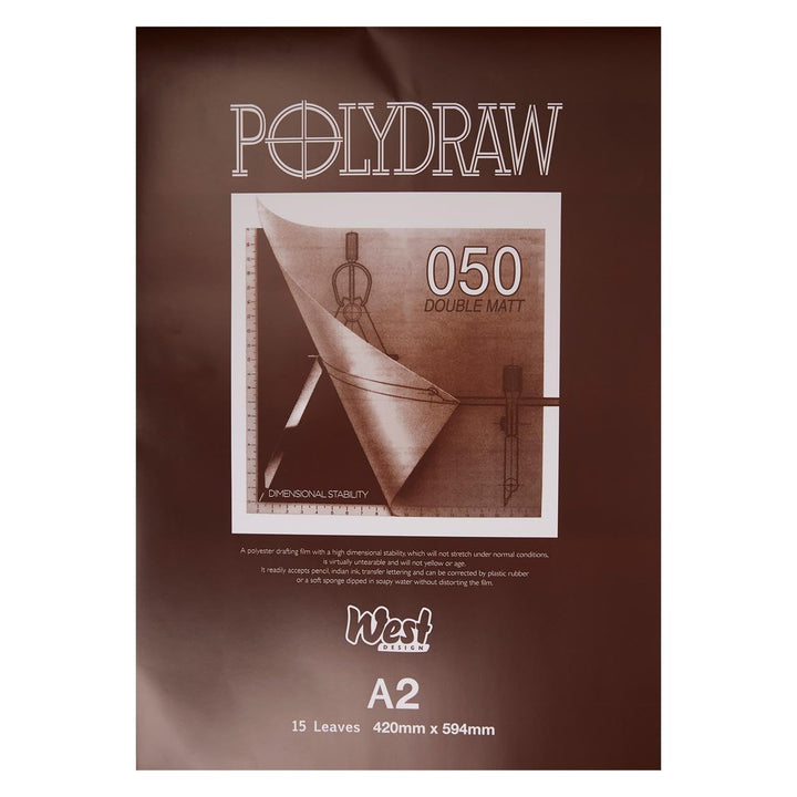 Polydraw Zeichenblock, doppelt mattiert, A2, 0,05 mm