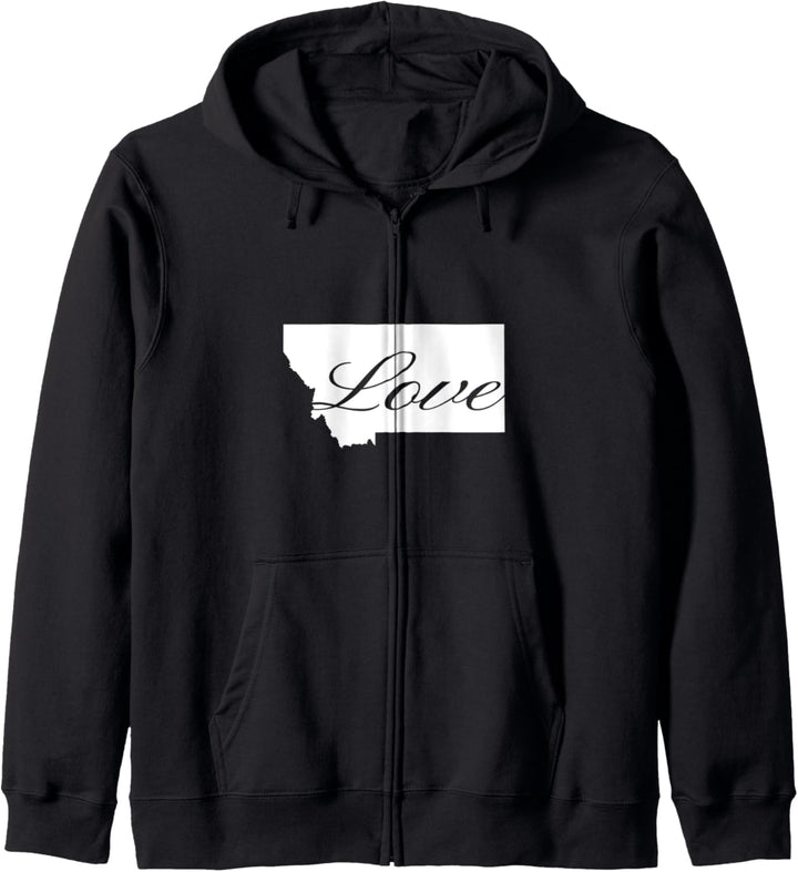 Montana Cursive Love State Kapuzenjacke
