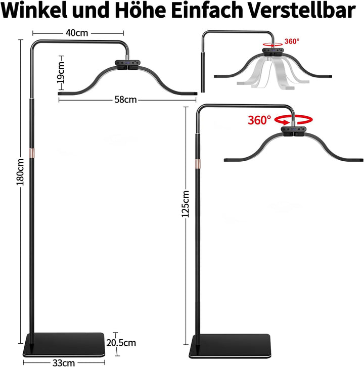 Wimpern Lampe für Wimpernverlängerungen mit Telefonhalter, Tätowierer, Nageltechniker – kühle, LED B