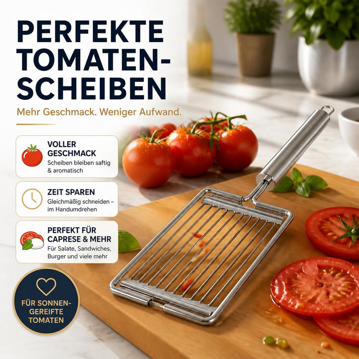 Kerafactum Tomatenmesser Tomaten Messer Tomatenschneider Obstschneider Mozarella Eierschneider Tomat