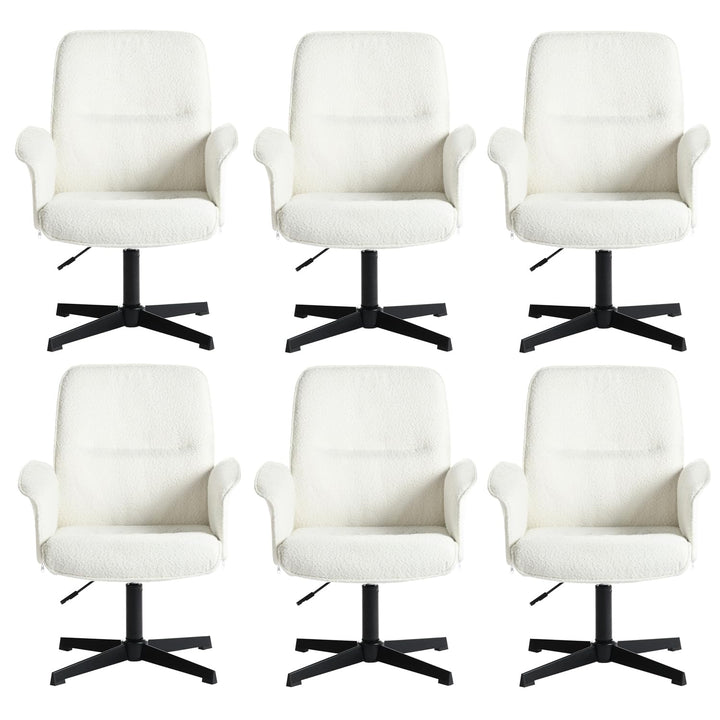 MEUBLE COSY Bürostuhl 6er Ergonomisch Schreibtischstuhl mit höhenverstellbar Armlehnen 360° Drehbar