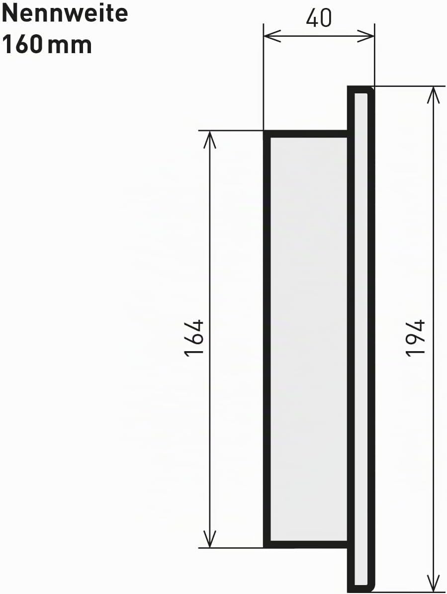raik Rauchrohr/Ofenrohr Blindkappe 160 mm Durchmesser 0,6 mm Stahlblech Schwarz SH023-160-sw