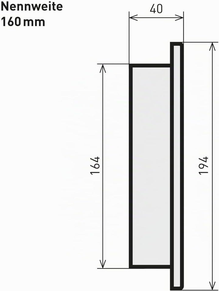raik Rauchrohr/Ofenrohr Blindkappe 160 mm Durchmesser 0,6 mm Stahlblech Schwarz SH023-160-sw