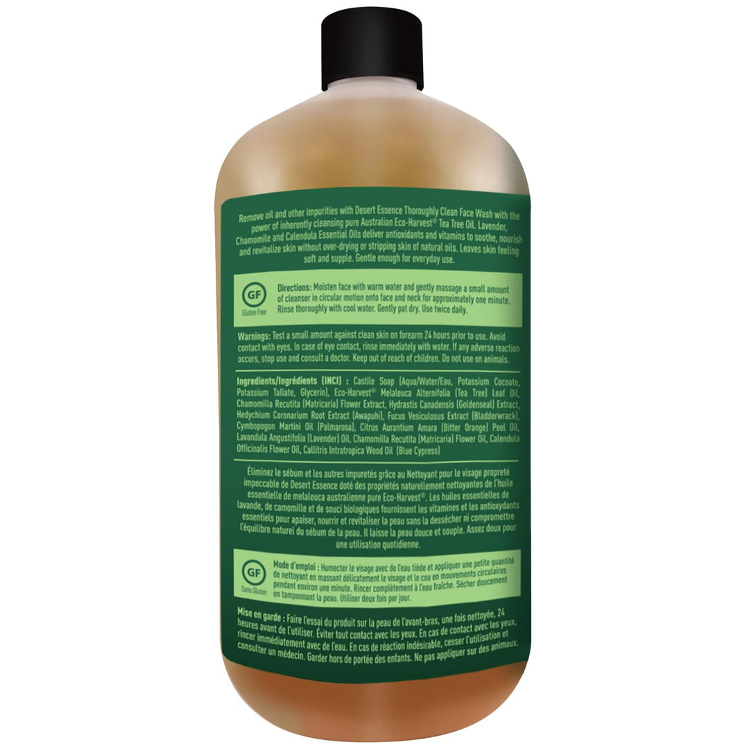 Desert Essence Desert Essence gründlich reinigen Face Wash Refill, 32-Unze