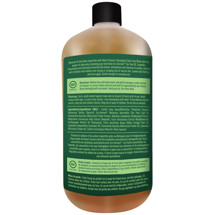 Desert Essence Desert Essence gründlich reinigen Face Wash Refill, 32-Unze