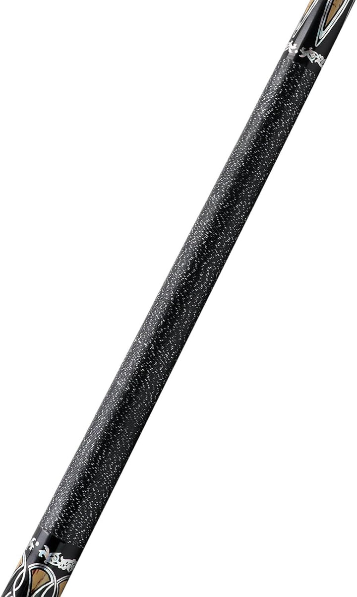 CUESOUL 58 Zoll Pool-Queue,21oz,13 mm Spitze, Billard-Queue mit Irish Wrap, verpackt in blau/brauner