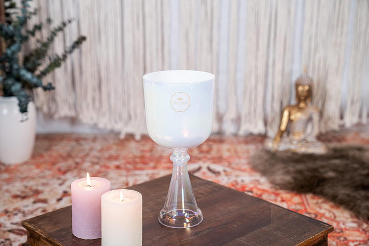 Sonic Energy 5,5 Zoll Kristallklangkelch – 440 Hz, Ton A4, Stirnchakra – Für Meditation, Yoga, Klang