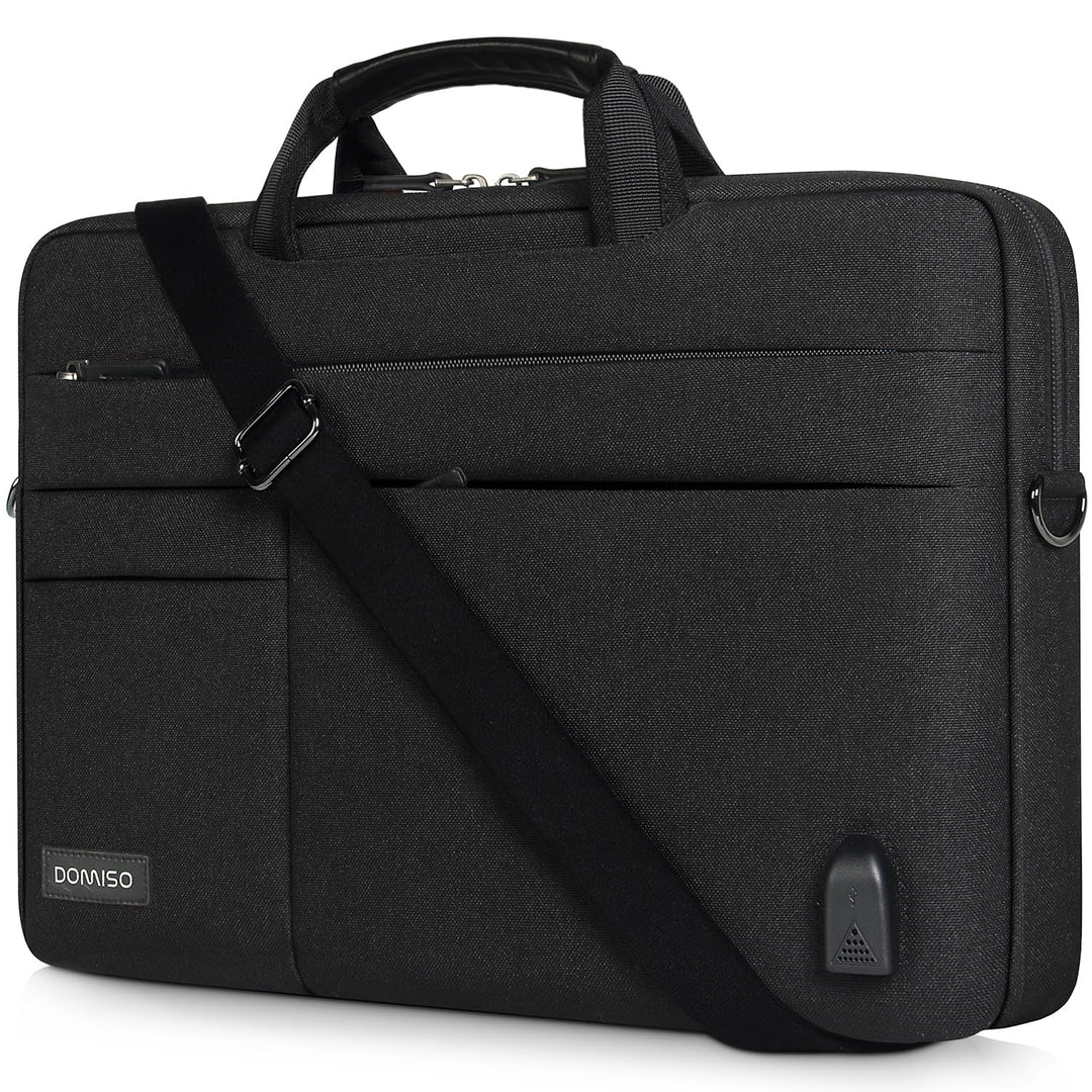DOMISO Grosse wasserdichte Schutzhülle für Laptop mit externem USB-Ladeanschluss für Ultrabook/Chrom