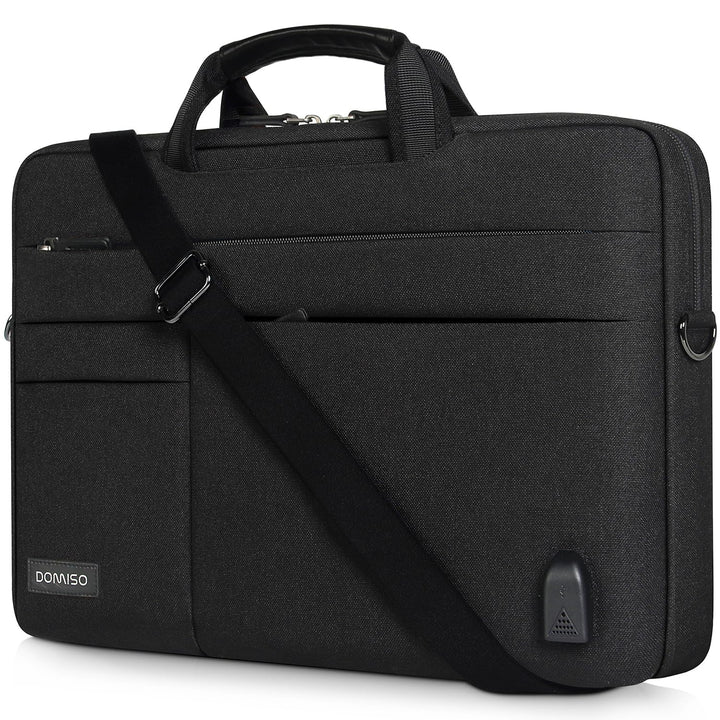 DOMISO Grosse wasserdichte Schutzhülle für Laptop mit externem USB-Ladeanschluss für Ultrabook/Chrom