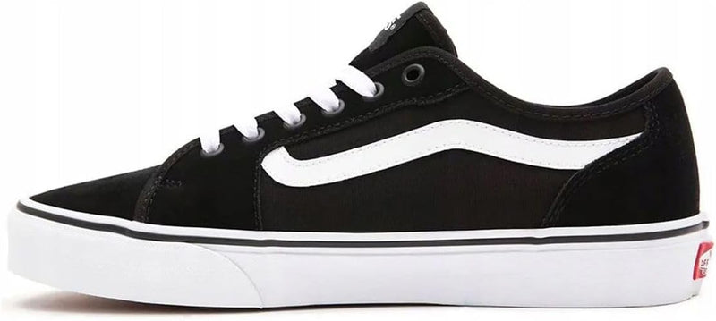 Vans Unisex Filmore Decon Sneaker 48 EU Suede Canvas Black White, 48 EU Suede Canvas Black White