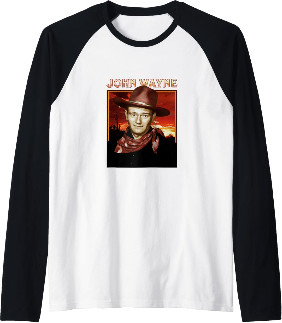 John Wayne Wüstensonnenuntergang Raglan