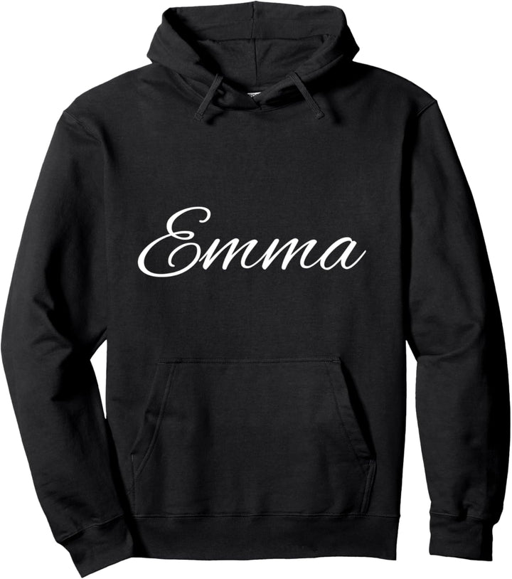 Beautiful Handwritten Font: Emma Calligraphy Pullover Hoodie