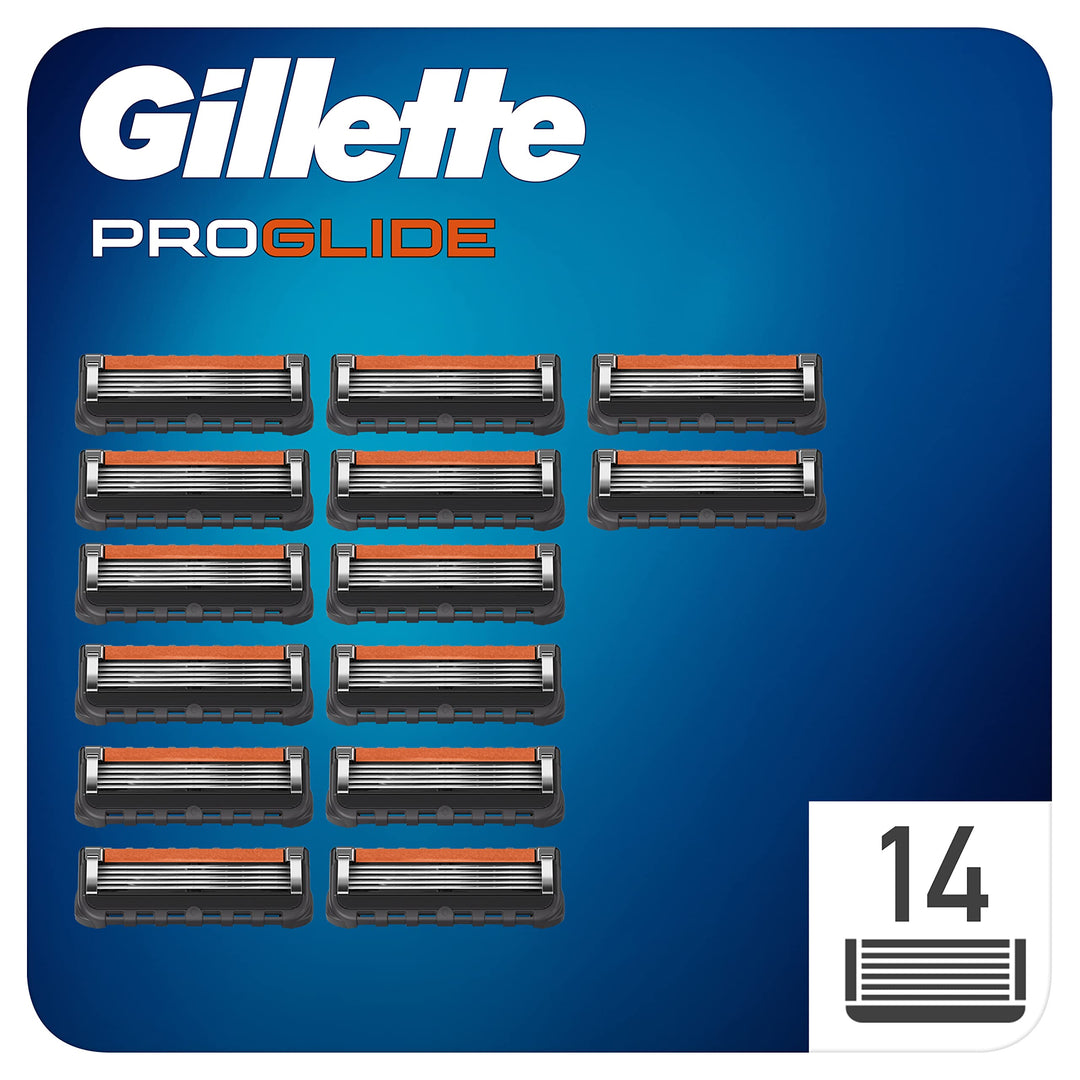 Gillette Fusion ProGlide Rasierklingen für Herren mit Präzisionstrimmer, 14 Stück Nachfüllklingen (f